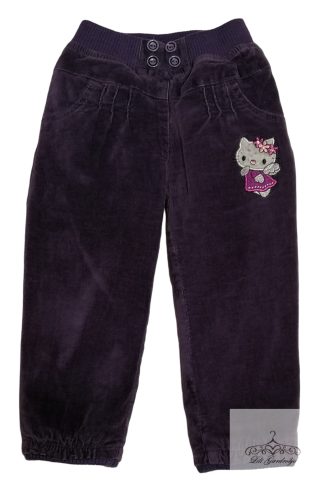 Purple Cat bélelt mikrokord nadrág 92-es